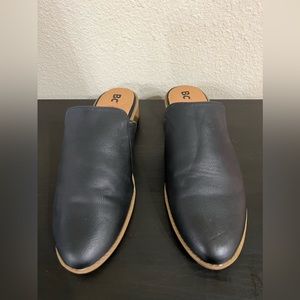 BC Footwear Black Mule Slide on Flats